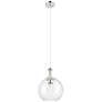 1_Downtown Astor 10"W White Rope Cord Nickel Mini Pendant w/ Clear Shade
