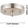 3_Downtown Astor 12"W Metal Cord Satin Nickel Pendant w/ Clear Shade more views