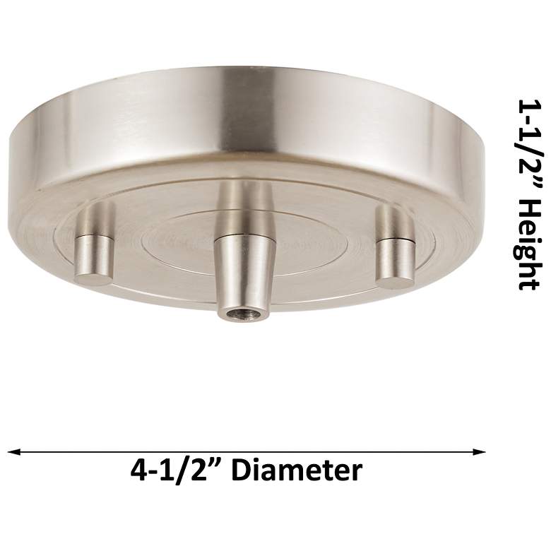 Image 2 Downtown Ballston Dome 16"W Cord Satin Nickel Pendant w/ Natural Shade more views