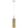 1_Downtown Blakeley 5"W Cord Polished Nickel Pendant w/ Mercury Shade