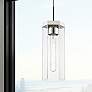 1_Downtown Blakeley 5"W Stem Polished Nickel Pendant w/ Clear Shade