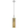 2_Downtown Blakeley 5"W Stem Polished Nickel Pendant w/ Mercury Shade