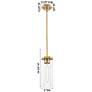 3_Downtown Blakeley 5"W Stem Satin Nickel Pendant w/ Clear Shade more views