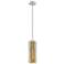Downtown Blakeley 5"W Stem Satin Nickel Pendant w/ Mercury Shade