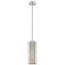 3_Downtown Blakeley 5"W Stem Satin Nickel Pendant w/ Mercury Shade more views