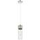 Downtown Bolivar 5"W Cord Polished Nickel Pendant w/ Clear Shade