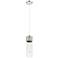 Downtown Bolivar 5"W Cord Polished Nickel Pendant w/ Seedy Shade