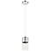 Downtown Bolivar 5"W Cord Polished Nickel Pendant w/ Seedy Shade