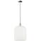 Downtown Bridal Veil 12"W Nickel Mini Pendant w/ Gloss White Shade