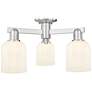 1_Downtown Bridal Veil 23"W Satin Nickel Semi-Flush w/ White Swirl Shade
