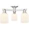 Downtown Bridal Veil 23"W Satin Nickel Semi-Flush w/ White Swirl Shade