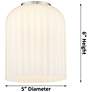 2_Downtown Bridal Veil 48"W Satin Nickel Island Light w/ White Swirl Shade more views