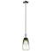 Downtown Brookhaven Almond 6"W Nickel Mini Pendant w/ Slate Shade