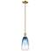 Downtown Brookhaven Almond 6"W Stem Bronze Mini Pendant w/ Clear Shade