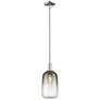 Downtown Brookhaven Cloche 7"W Nickel Mini Pendant w/ Slate Shade