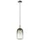 Downtown Brookhaven Cloche 7"W Nickel Mini Pendant w/ Slate Shade