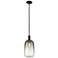 Downtown Brookhaven Cloche 7"W Stem Black Mini Pendant w/ Slate Shade