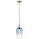 Downtown Brookhaven Flute 7"W Stem Bronze Mini Pendant w/ Clear Shade