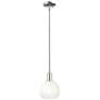 1_Downtown Brookhaven Globe 8"W Nickel Mini Pendant w/ Opal Shade