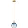 Downtown Brookhaven Globe 8"W Stem Bronze Mini Pendant w/ Clear Shade