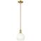Downtown Brookhaven Globe 8"W Stem Bronze Mini Pendant w/ Opal Shade