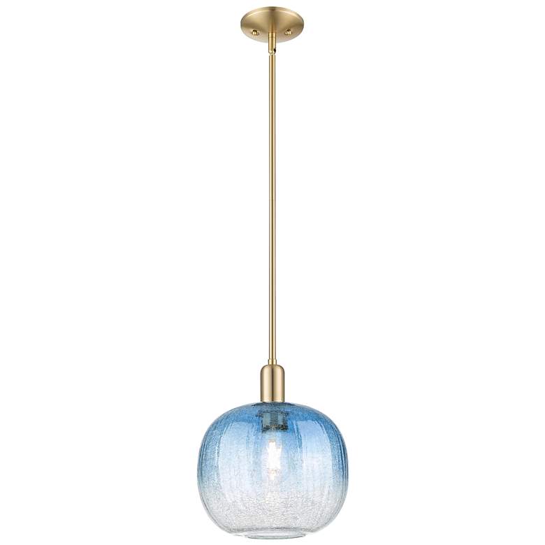 Image 1 Downtown Brookhaven Sphere 10"W Bronze Mini Pendant w/ Clear Shade