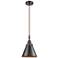 Downtown Caden Appalachian 8"W Cord Oiled Bronze Pendant