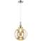 Downtown Caden Beacon 10"W Cord Nickel Mini Pendant w/ Mercury Shade