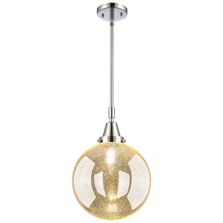 Image 1 Downtown Caden Beacon 10"W Polished Chrome Pendant w/ Mercury Shade