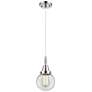 1_Downtown Caden Beacon 6"W Cord Polished Chrome Pendant w/ Clear Shade
