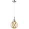 Downtown Caden Beacon 8"W Cord Chrome Pendant w/ Mercury Shade