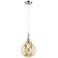 Downtown Caden Beacon 8"W Cord Nickel Mini Pendant w/ Mercury Shade