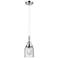 Downtown Caden Bell 5"W Cord Polished Chrome Pendant w/ Seedy Shade