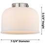 3_Downtown Caden Bell 8"W Cord Chrome Pendant w/ Light Smoke Shade more views