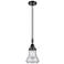 Downtown Caden Bellmont 7"W Cord Black Mini Pendant w/ Clear Shade