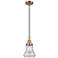 Downtown Caden Bellmont 7"W Cord Copper Mini Pendant w/ Clear Shade