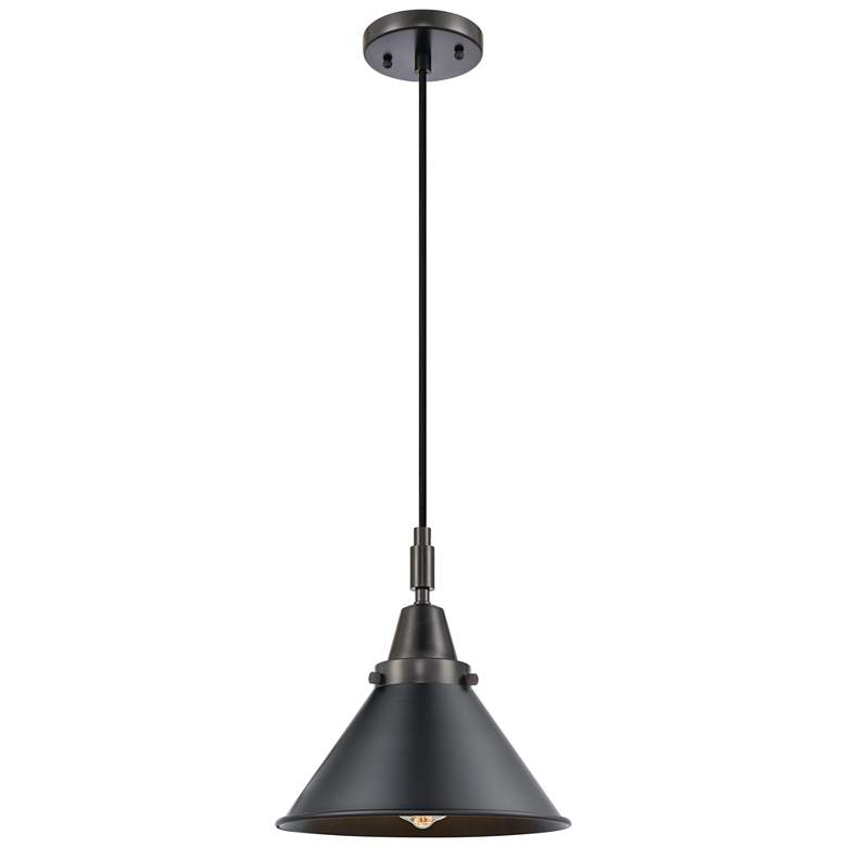 Image 1 Downtown Caden Briarcliff 10"W Cord Black Mini Pendant w/ Black Shade