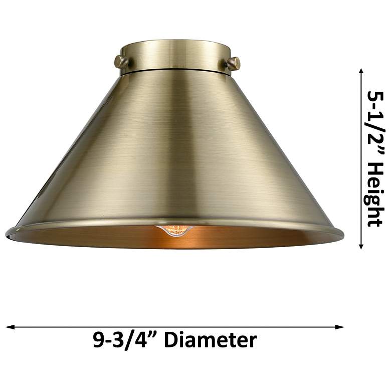 Image 3 Downtown Caden Briarcliff 10"W Cord Nickel Pendant w/ Nickel Shade more views