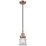 1_Downtown Caden Canton 5"W Cord Copper Mini Pendant w/ Clear Shade
