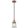 Downtown Caden Canton 5"W Cord Copper Mini Pendant w/ Clear Shade