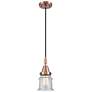 1_Downtown Caden Canton 5"W Cord Copper Mini Pendant w/ Seedy Shade