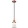 Downtown Caden Canton 5"W Cord Copper Mini Pendant w/ White Shade