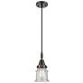 Downtown Caden Canton 5"W Cord Matte Black Mini Pendant w/ Seedy Shade