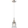 1_Downtown Caden Canton 5"W Cord Nickel Mini Pendant w/ Seedy Shade