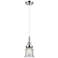 Downtown Caden Canton 5"W Cord Polished Chrome Pendant w/ Seedy Shade