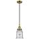Downtown Caden Canton 6"W Cord Antique Brass Pendant w/ Seedy Shade