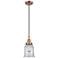 Downtown Caden Canton 6"W Cord Copper Mini Pendant w/ Clear Shade