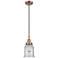 Downtown Caden Canton 6"W Cord Copper Mini Pendant w/ Seedy Shade
