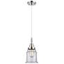 1_Downtown Caden Canton 6"W Cord Polished Chrome Pendant w/ Clear Shade