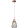 Downtown Caden Chatham 7"W Cord Copper Mini Pendant w/ Clear Shade
